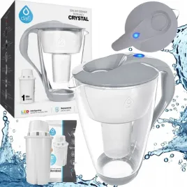 dzbanek-filtrujacy-szklany-do-wody-dafi-crystal-led-szary-wklad