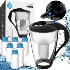 zestaw-szklany-dzbanek-filtrujacy-wode-dafi-crystal-led-6-filtrow-mg