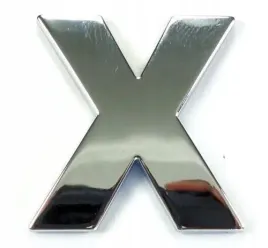 naklejka-chrom-3d-emblemat-litera-x