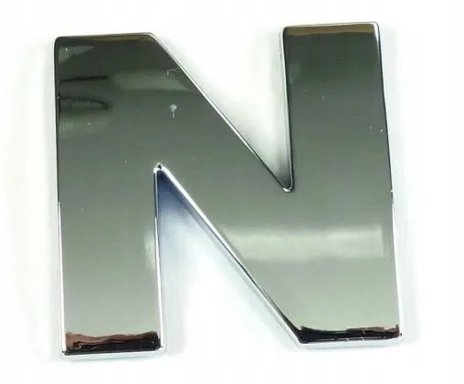 naklejka-chrom-3d-emblemat-litera-n-stan-nowy