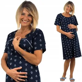 koszula-nocna-do-karmienia-i-porodu-ciazowa-pizama-tunika-na-guziczki