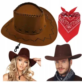 kapelusz-kowbojski-bandamka-kowbojki-kowbojka-kowboja-8-99-lat