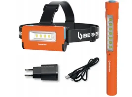 berner-zestaw-lampa-czolowa-latarka-pen-light