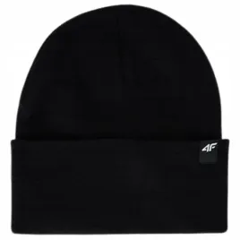 czapka-4f-klasyczna-zimowa-ciepla-czarna-beanie-polarowa-sportowa
