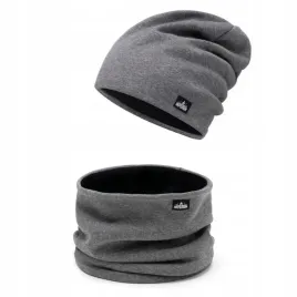 komplet-meski-na-polarze-czapka-komin-szary