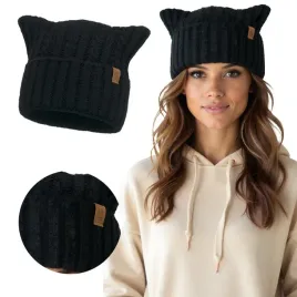 vivisence-70117-czapka-uszy-kota-czarny-welna-merino-czapka-ciepla