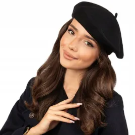 beret-damski-francuski-welniany-czarny-elegancki