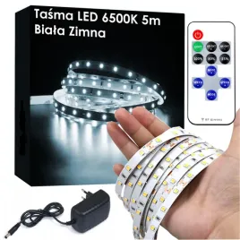 zestaw-tasma-led-6500k-biala-zimna-5m-tasma-zasilacz-pilot