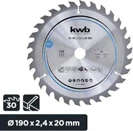 tarcza-pilarska-kwb-190-x-20-mm-szybkie-ciecie-do-drewna-i-plyt