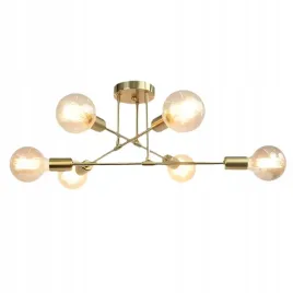 zlota-lampa-sufitowa-wiszaca-na-sufit-led-6xe27-zyrandol-kule