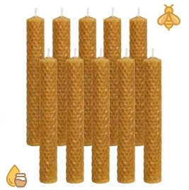 zestaw-10-swiec-z-100percent-wosku-pszczelego-recznie-zwijanych-naturalnych-eko