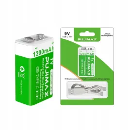 bateria-akumulator-9v-6f22-1200mah-usb-c-litowo-jonowy