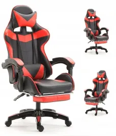 fotel-gamingowy-ts-046a-czarno-czerwony-dla-gracza-obrotowy-z-podnozkiem