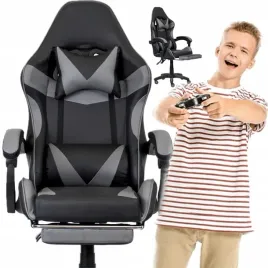 fotel-gamingowy-biurowy-obrotowy-krzeslo-gracza-ekoskora-kolor-szary