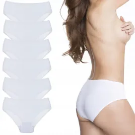 6x-majtki-bawelniane-figi-damskie-gladkie-klasyczne-biale-proste-moraj-xl