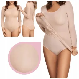 koszulka-corin-kylie-51770-z-rekawem-3-4-gladka-one-size-bezowa-top-basic
