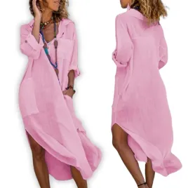 koszula-boho-letnia-sukienka-pareo-narzutka-dluga-plazowa-na-plaze-pink