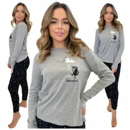 pizama-damska-bawelniana-dwuczesciowa-dlugi-rekaw-ciepla-owca-s-szara