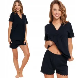 moraj-krotka-bawelniana-pizama-damska-z-koronkowym-wykonczeniem-4200-024-m