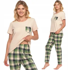 moraj-przewiewna-i-lekka-bawelniana-pizama-damska-dlugie-spodnie-w-krate