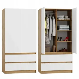 szafa-dab-wotan-biala-garderoba-duza-na-ubrania-otwierana-2-szuflady