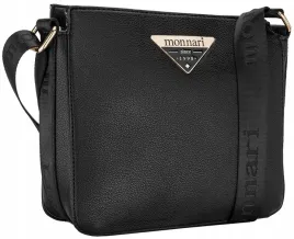 torebka-damska-czarna-listonoszka-monnari-klasyczna-regulowany-pasek
