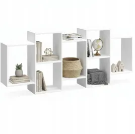 polka-wiszaca-scienna-na-ksiazki-do-pokoju-lub-salonu-biala-165x65