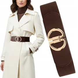 pasek-damski-brazowy-guma-elastyczny-105-150-cm-do-sukienki-marynarki