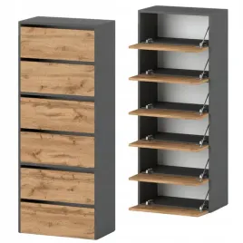 szafka-na-buty-wysoka-szara-dab-wotan-6-polek-bez-siedziska-modulowa