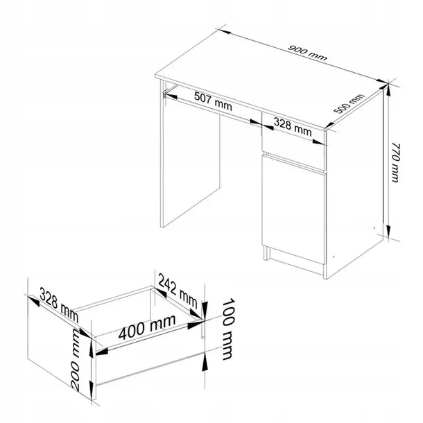 biurko-pod-komputer-piksel-prawe-biale-90cm-akd-szerokosc-przestrzeni-na-nogi-1-cm