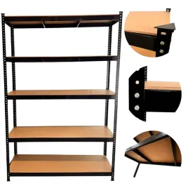 regal-metalowy-skrecany-czarny-stabil200-180x120x40-solidny-wytrzymaly