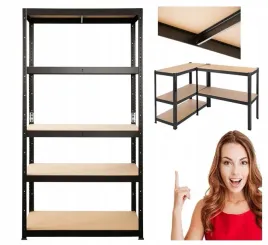regal-metalowy-180x80x40-plyta-mdf-175-kg-x-5-polek-czarny-malowany