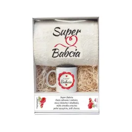 zestaw-prezentowy-z-szarym-recznikiem-super-babcia-i-kubkiem-super-babci
