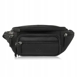 saszetka-meska-skorzana-nerka-biodrowa-czarna-vintage-paolo-peruzzi