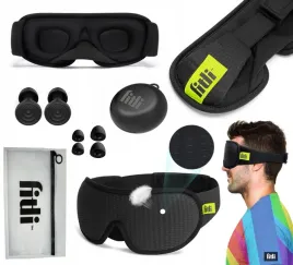 zestaw-opaska-na-oczy-do-spania-maska-3d-regulowana-czarna-zatyczki-do