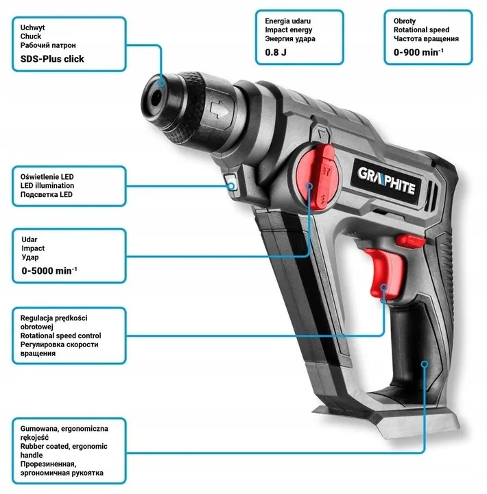graphite-mlotowiertarka-torba-akumulator-lad-stan-nowy