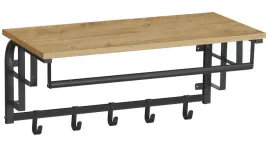 polka-scienna-loft-z-wieszakami-66-cm-dab-artisan-czarna