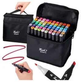 markery-alkoholowe-dwustronne-w-etui-60-sztuk-kolorowe-flamastry-pisaki