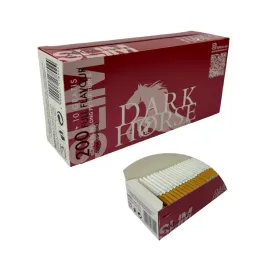 gilzy-papierosowe-dark-horse-slim-210szt-cienkie-brazowy-filtr-tutki-64-mm