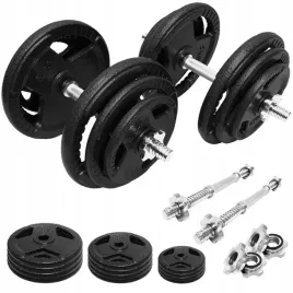 hantle-zeliwne-2x20kg-gryf-talerze-zestaw-40kg