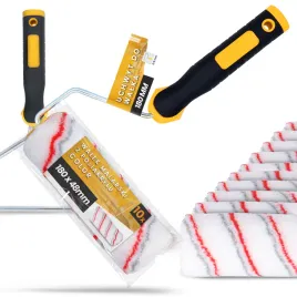 10x-walek-malarski-18-cm-malowania-scian-mabli-farb-lakierow-1x-uchwyt