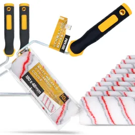 10x-walek-malarski-18-cm-malowania-scian-mabli-farb-lakierow-2x-uchwyt