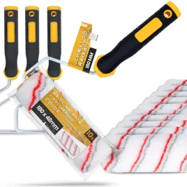 10x-walek-malarski-18-cm-malowania-scian-mabli-farb-lakierow-3x-uchwyt