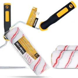 2x-walek-malarski-25-cm-malowania-scian-mabli-farb-lakierow-1x-uchwyt