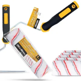 5x-walek-malarski-25-cm-malowania-scian-mabli-farb-lakierow-1x-uchwyt