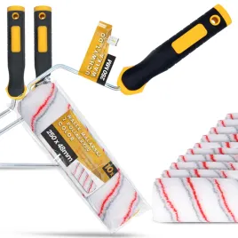 10x-walek-malarski-25-cm-malowania-scian-mabli-farb-lakierow-2x-uchwyt