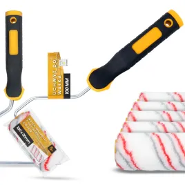 5x-walek-malarski-10-cm-malowania-scian-mabli-farb-lakierow-1x-uchwyt