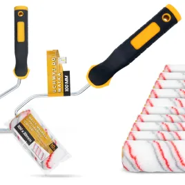 10x-walek-malarski-10-cm-malowania-scian-mabli-farb-lakierow-1x-uchwyt