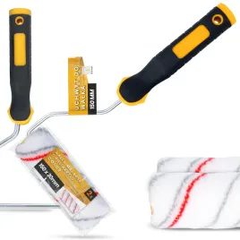 2x-walek-malarski-15-cm-malowania-scian-mabli-farb-lakierow-1x-uchwyt