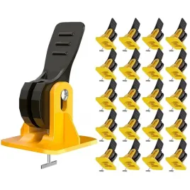 system-poziomowania-plytek-kliny-klipsy-wielekrotnego-uzytku-zolte-20szt